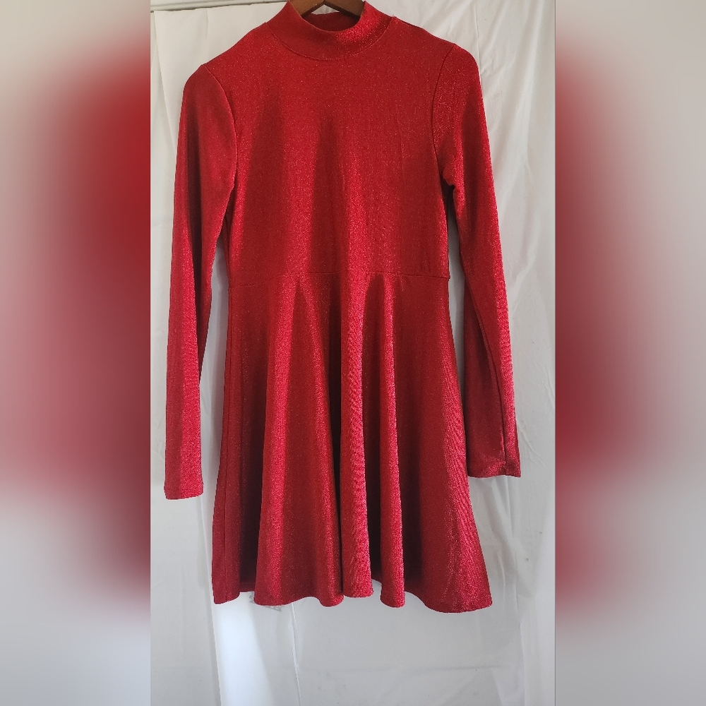 Wild Fable Red Long Sleeve Dress